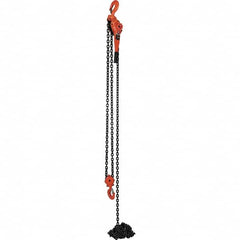 Vestil - 12,000 Lb Lifting Capacity, 20' Lift Height, Lever Hoist - Made from Chain - Americas Industrial Supply