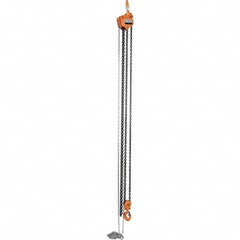 Vestil - 6,000 Lb Lifting Capacity, 15' Lift Height, Hand Hoist - Made from Chain - Americas Industrial Supply