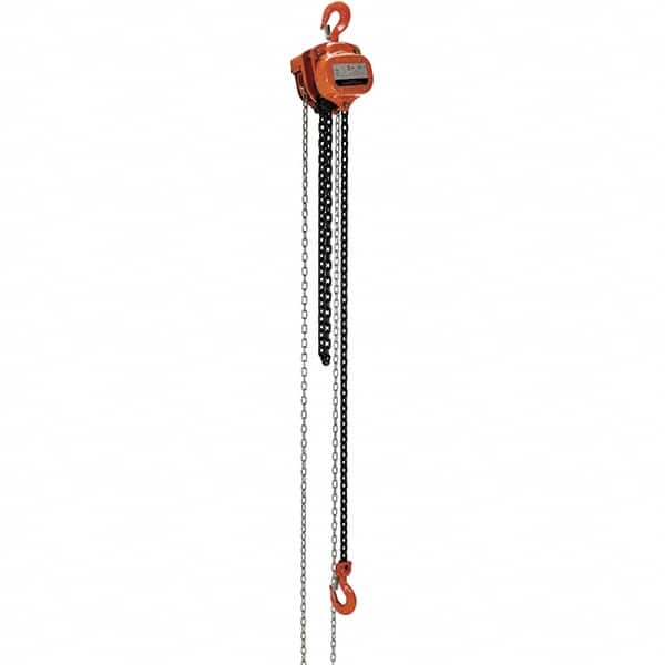 Vestil - 4,000 Lb Lifting Capacity, 10' Lift Height, Hand Hoist - Made from Chain - Americas Industrial Supply