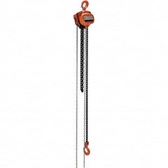 Vestil - 4,000 Lb Lifting Capacity, 10' Lift Height, Hand Hoist - Made from Chain - Americas Industrial Supply