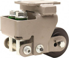 Hamilton - 4" Diam x 2" Wide, Impact-Resistant Cast Nylon Rigid Caster - 1,600 Lb Capacity, Top Plate Mount, 4" x 4-1/2" Plate, Sealed Precision Ball Bearing Bearing - Americas Industrial Supply