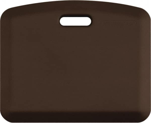 Smart Step - Dry Environment, Anti-Fatigue Matting - Brown, Urethane with Urethane Sponge Base, Beveled on All 4 Sides - Americas Industrial Supply