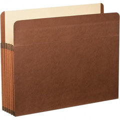 Pendaflex - 11-3/4 x 9-1/2", Letter Size, Brown, Expandable File Folders with Drop Front & End Tab Pocket - Straight Tab Cut Location - Americas Industrial Supply