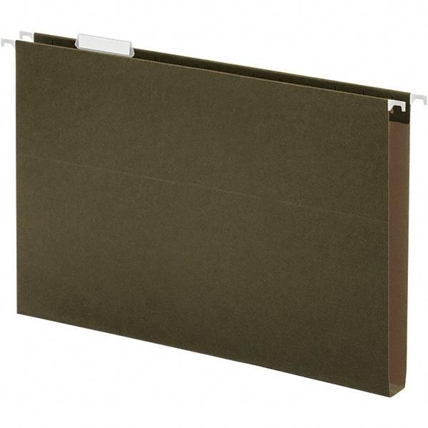 UNIVERSAL - 9-1/2x11-3/4", Legal, Standard Green, Hanging File Folder - 11 Point Stock, 1/5 Tab Cut Location - Americas Industrial Supply