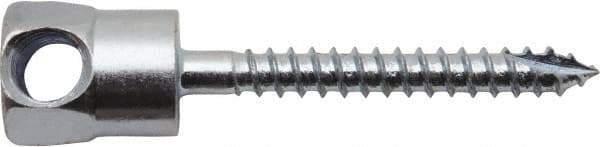 Powers Fasteners - 1/4" Zinc-Plated Steel Horizontal (Cross Drilled) Mount Threaded Rod Anchor - 1/4" Diam x 1" Long, Hex Head, 685 Lb Ultimate Pullout, For Use with Wood - Americas Industrial Supply