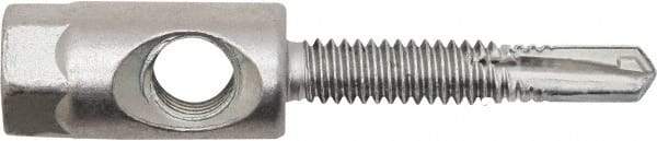 Powers Fasteners - 3/8" Zinc-Plated Steel Dual (Cross & End Drilled) Mount Threaded Rod Anchor - 1/4" Diam x 1-1/2" Long, Hex Head, 4,690 Lb Ultimate Pullout, For Use with Steel - Americas Industrial Supply