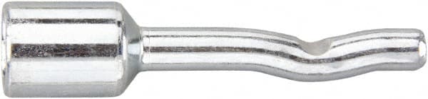 Powers Fasteners - 3/8" Diam, 1/4" Drill, 2-3/8" OAL, 3-5/8" Min Embedment Pin Anchor Concrete Anchor - 1038 Carbon Steel, Zinc-Plated Finish, Round Head, Hammer Drive, 5/8" Thread Length - Americas Industrial Supply