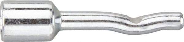 Powers Fasteners - 1/4" Diam, 3/16" Drill, 1-3/4" OAL, 3-5/8" Min Embedment Pin Anchor Concrete Anchor - 1038 Carbon Steel, Zinc-Plated Finish, Round Head, Hammer Drive, 1/2" Thread Length - Americas Industrial Supply