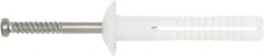Powers Fasteners - 1/4" Diam, 1/4" Drill, 1" OAL, 2" Min Embedment Hammer Drive Concrete Anchor - 304 Nylon/Stainless Steel, Flat Head, Hammer Drive - Americas Industrial Supply