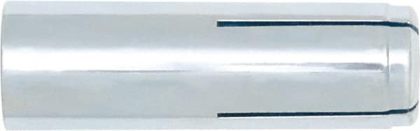 Powers Fasteners - 3/4" Diam, 1" Drill, 3-3/16" OAL, Drop-In Concrete Anchor - 1008 Carbon Steel, Zinc-Plated Finish, Hammer Drive, 1-3/8" Thread Length - Americas Industrial Supply