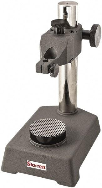 Starrett - Cast Iron, Round Base, Indicator Transfer Stand - Includes Holder - Americas Industrial Supply