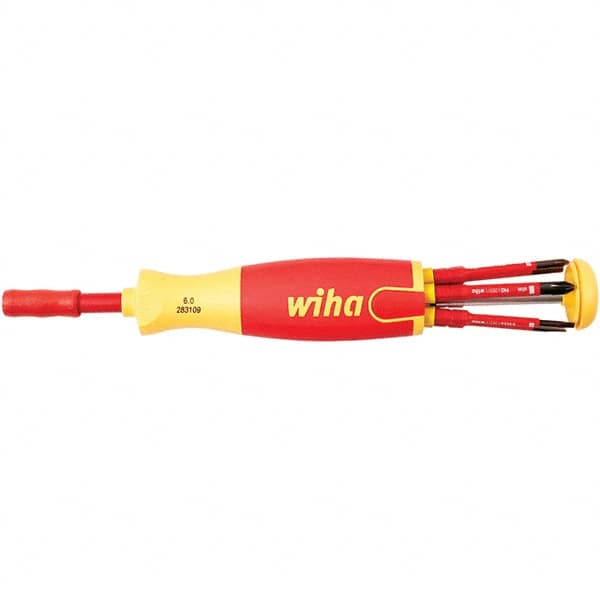 Wiha - Multi-Bit Screwdriver - Phillips, Torx & Square Tip - Americas Industrial Supply