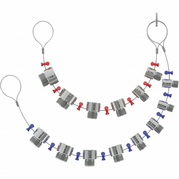 Value Collection - Screw Pitch Gages Threads per Inch Range: 3-3/8 - 85 Pitch Range (mm): 0.35-2.50 - Americas Industrial Supply