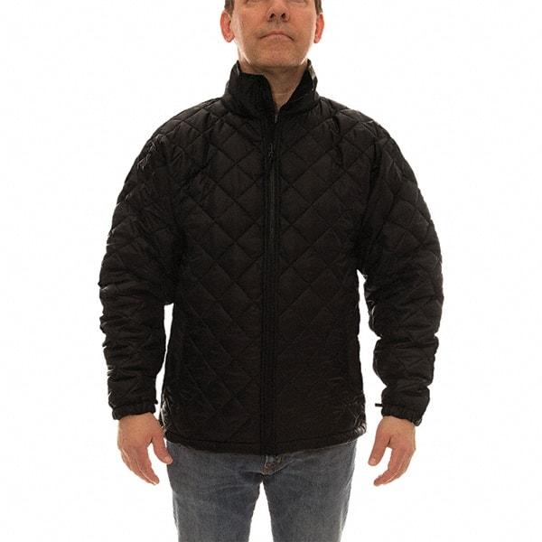 Tingley - Size S Jacket - Black, Polyester, Zipper Closure, 36 to 38" Chest - Americas Industrial Supply