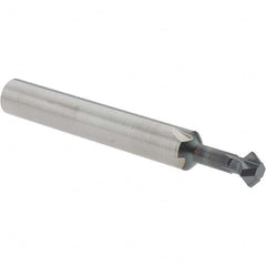 Accupro - ° 6mm Cut Diam, 0.118" Cut Width, 1/4" Shank, Solid Carbide Double-Angle Cutter - Americas Industrial Supply