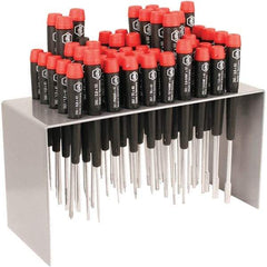 Wiha - 50 Piece Slotted, Phillips & Torx Screwdriver Set - Precision Tech Handle, Bit Sizes: Philips #000 to #1, Comes in Metal - Americas Industrial Supply