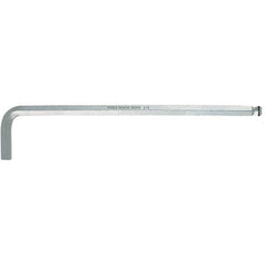 Wiha - 5mm Hex, Long Arm, Ball End Hex Key - 6-1/4" OAL, Chrome Vanadium Molybdenum, Metric System of Measurement - Americas Industrial Supply