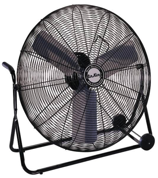 Air King - 30" Blade, 1/4 hp, 3,450, 6,000 & 7,650 CFM, Low Floor Stand Industrial Circulation Fan - Americas Industrial Supply