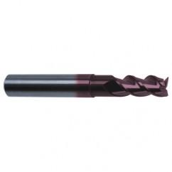 3/8" Dia. - 3" OAL - 45° Helix Firex Carbide End Mill - 3 FL - Americas Industrial Supply