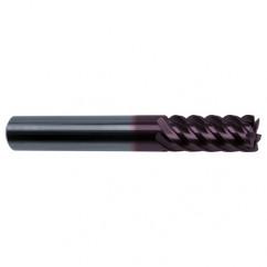 5/16" Dia. - 2-1/2" OAL - 45° Helix Firex Carbide End Mill - 6 FL - Americas Industrial Supply