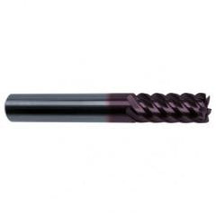 1/4" Dia. - 2-1/2" OAL - 45° Helix Firex Carbide End Mill - 6 FL - Americas Industrial Supply
