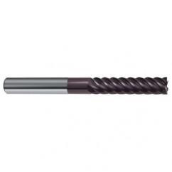 3/8" Dia. - 3" OAL - 45° Helix Firex Carbide End Mill - 6 FL - Americas Industrial Supply