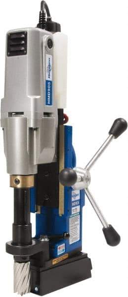 Hougen - 2" Travel, Portable Magnetic Drill Press - 250 & 450 RPM, 9 Amps, 1.5 hp, 1035 Watts - Americas Industrial Supply