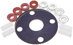 Made in USA - 10" Pipe, 10" ID x 16" OD Flange Gasket - Neoprene Rubber, 1/8" Thick - Americas Industrial Supply