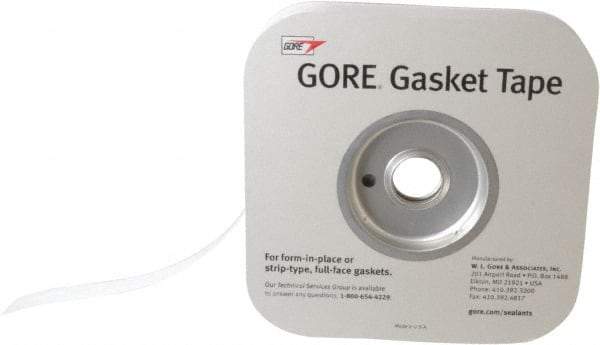 Made in USA - 0.02" Thick x 1" Wide, Gore-Tex Gasket Tape - 50' Long, White - Americas Industrial Supply