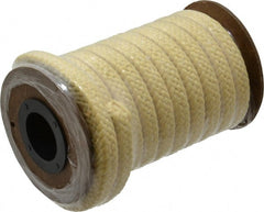 Made in USA - 3/8" x 22' Spool Length, PTFE/Aramid Composite Compression Packing - Americas Industrial Supply