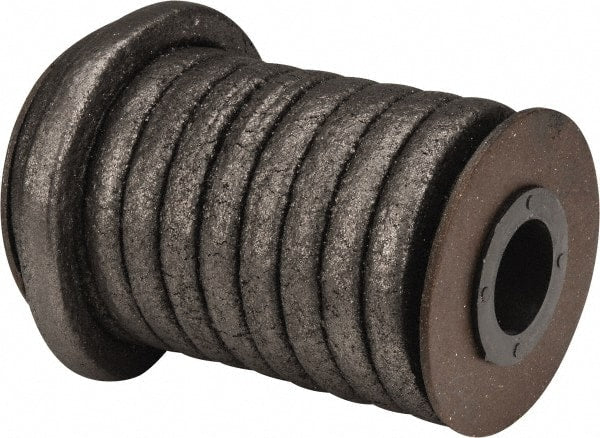 Made in USA - 3/8" x 12.4' Spool Length, Graphite Impregnated Aramid Compression Packing - Americas Industrial Supply