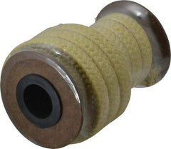 Made in USA - 1/2" x 6.2' Spool Length, TFE/Aramid Compression Packing - 5,000 Max psi, -100 to 500° F, Yellow - Americas Industrial Supply