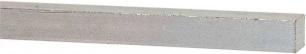 Made in USA - 12" Long x 3/8" High x 3/8" Wide, Zinc-Plated Oversized Key Stock - C1018 Steel - Americas Industrial Supply