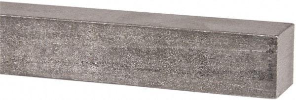 Made in USA - 12" Long x 1" High x 1" Wide, Undersized Key Stock - 18-8 Stainless Steel - Americas Industrial Supply