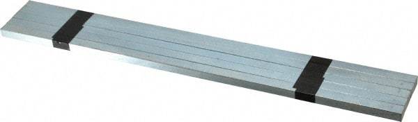 Made in USA - 12" Long, Zinc-Plated Oversized Key Stock - C1045 Steel - Americas Industrial Supply