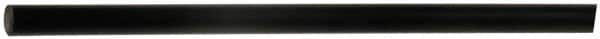 Made in USA - 3' Long, 1-1/2" Diam, Polyurethane Plastic Rod - 75D Hardness, Black - Americas Industrial Supply