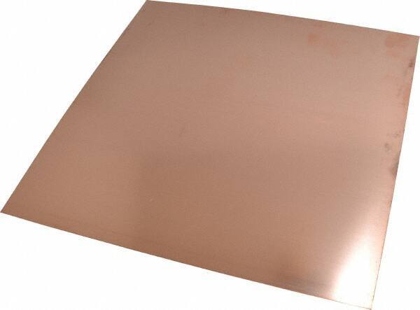 Value Collection - 0.016 Inch Thick x 12 Inch Square, Copper Sheet - Alloy 110 - Americas Industrial Supply