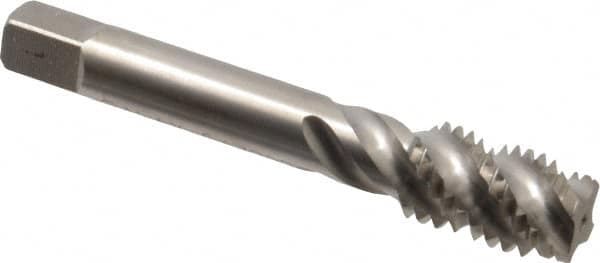 Balax - 5/8-11 UNC 4 Flute 3B Modified Bottoming Spiral Flute Tap - Powdered Metal, Bright Finish, 3-13/16" OAL, Right Hand Flute, Right Hand Thread, H3, Series BX200 - Americas Industrial Supply