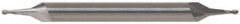 SGS - 7/16" Diam, 9/16" LOC, 2 Flute Solid Carbide Ball End Mill - Uncoated, Double End, 2-3/4" OAL, 7/16" Shank Diam, Spiral Flute - Americas Industrial Supply