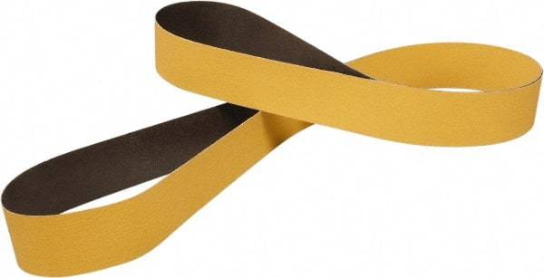3M - 1" Wide x 72" OAL, 24 Grit, Ceramic Abrasive Belt - Ceramic, Coated, YF Weighted Cloth Backing, Series 967F - Americas Industrial Supply