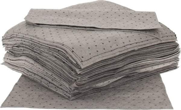 PRO-SAFE - 28 Gal Capacity per Package, Chemical/Hazmat Pad - 17" Long x 15" Wide, Polypropylene - Americas Industrial Supply