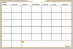 AT-A-GLANCE - 36 Sheet, 36 x 24", Monthly Planning Surface - Gray, White & Orange - Americas Industrial Supply