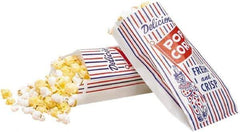 Bagcraft Papercon - Pinch-Bottom Paper Bag - 4 x 1-1/2 x 8, Red, White, Blue - Americas Industrial Supply