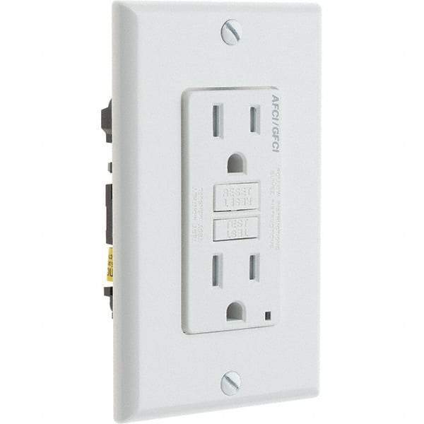 Leviton - GFCI Receptacles Grade: Commercial Color: White - Americas Industrial Supply