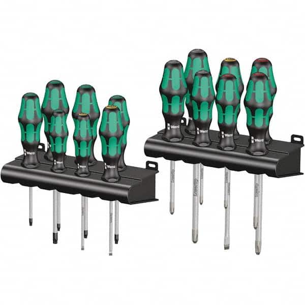 Wera - Screwdriver Sets Screwdriver Types Included: Phillips; Pozidriv; Slotted; Torx Number of Pieces: 14 - Americas Industrial Supply