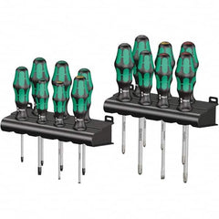 Wera - Screwdriver Sets Screwdriver Types Included: Phillips; Pozidriv; Slotted; Torx Number of Pieces: 14 - Americas Industrial Supply
