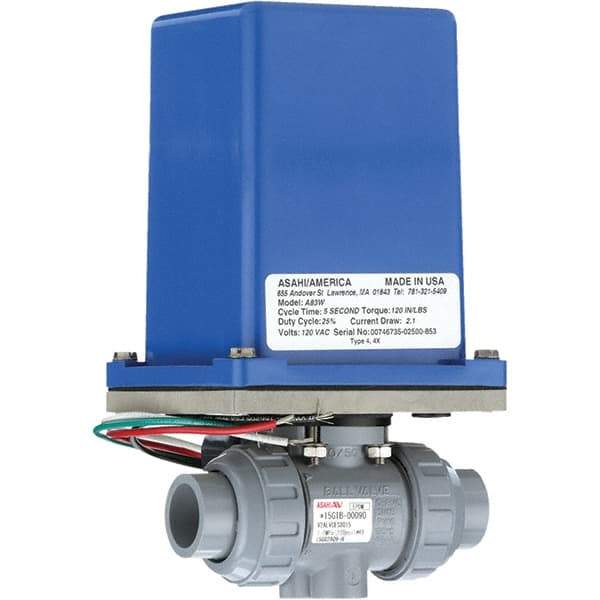 Asahi/America - Actuated Ball Valves Actuator Type: Electric Pipe Size: 1-1/2 (Inch) - Americas Industrial Supply