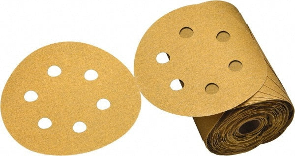 3M - 6" Diam, 80 Grit Aluminum Oxide Adhesive PSA Disc - Americas Industrial Supply
