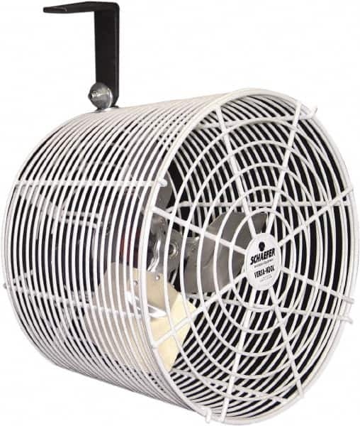 Schaefer Ventilation Equipment - 12" Blade, 1/10 hp, 1,470 CFM, Variable Speed Industrial Circulation Fan - Ceiling Mount, 1 Speed - Americas Industrial Supply