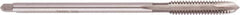 Regal Cutting Tools - 3/8-16 UNC 3 Flute H3 Bright Finish High Speed Steel Spiral Point Extension Tap - Plug Chamfer, 6" OAL, 1-1/4" Thread Length, 3B Class of Fit - Americas Industrial Supply